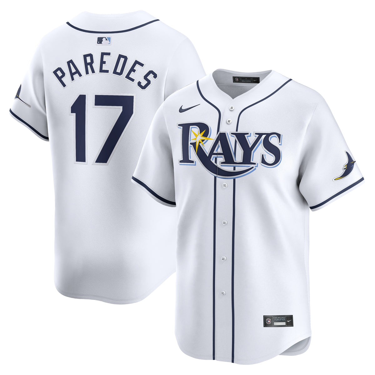Isaac Paredes Tampa Bay Rays Nike Home Limited Player Jersey White
