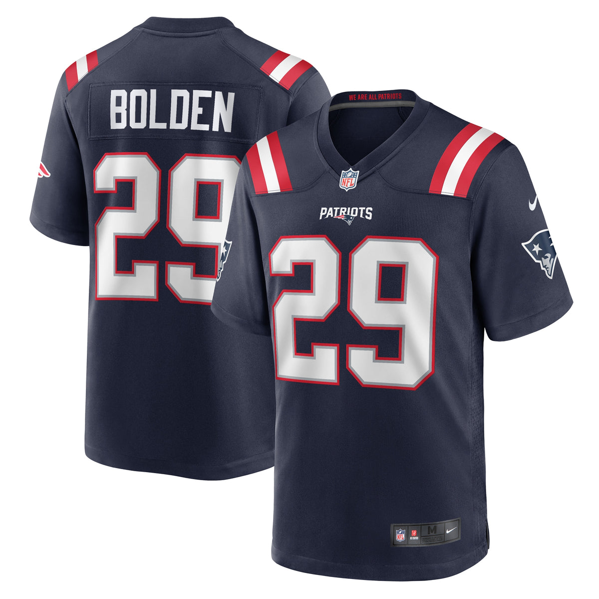 Isaiah Bolden New England Patriots Nike Team Game Jersey Navy