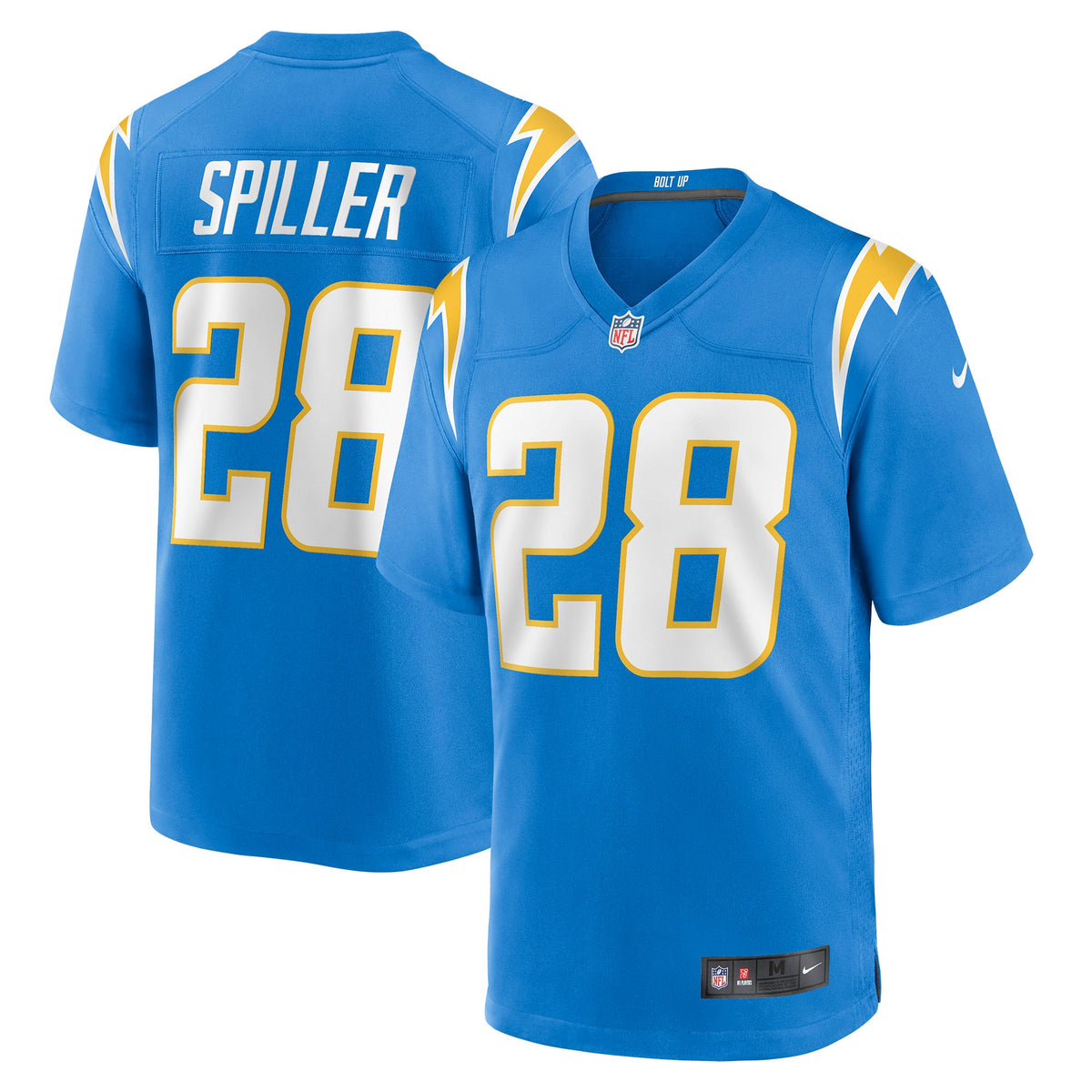 Isaiah Spiller Los Angeles Chargers Nike Game Jersey Powder Blue