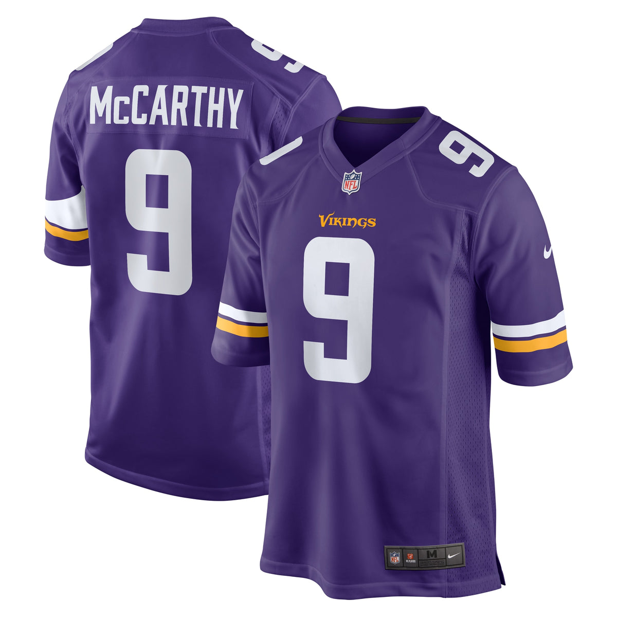 J.J. McCarthy Minnesota Vikings Nike 2024 NFL Draft First Round Pick Player Game Jersey Purple