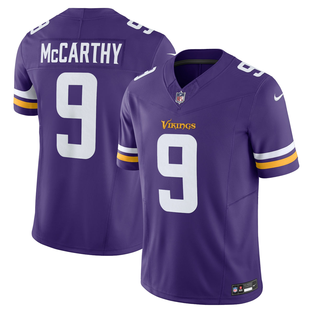 J.J. McCarthy Minnesota Vikings Nike Vapor F.U.S.E. Limited Jersey Purple