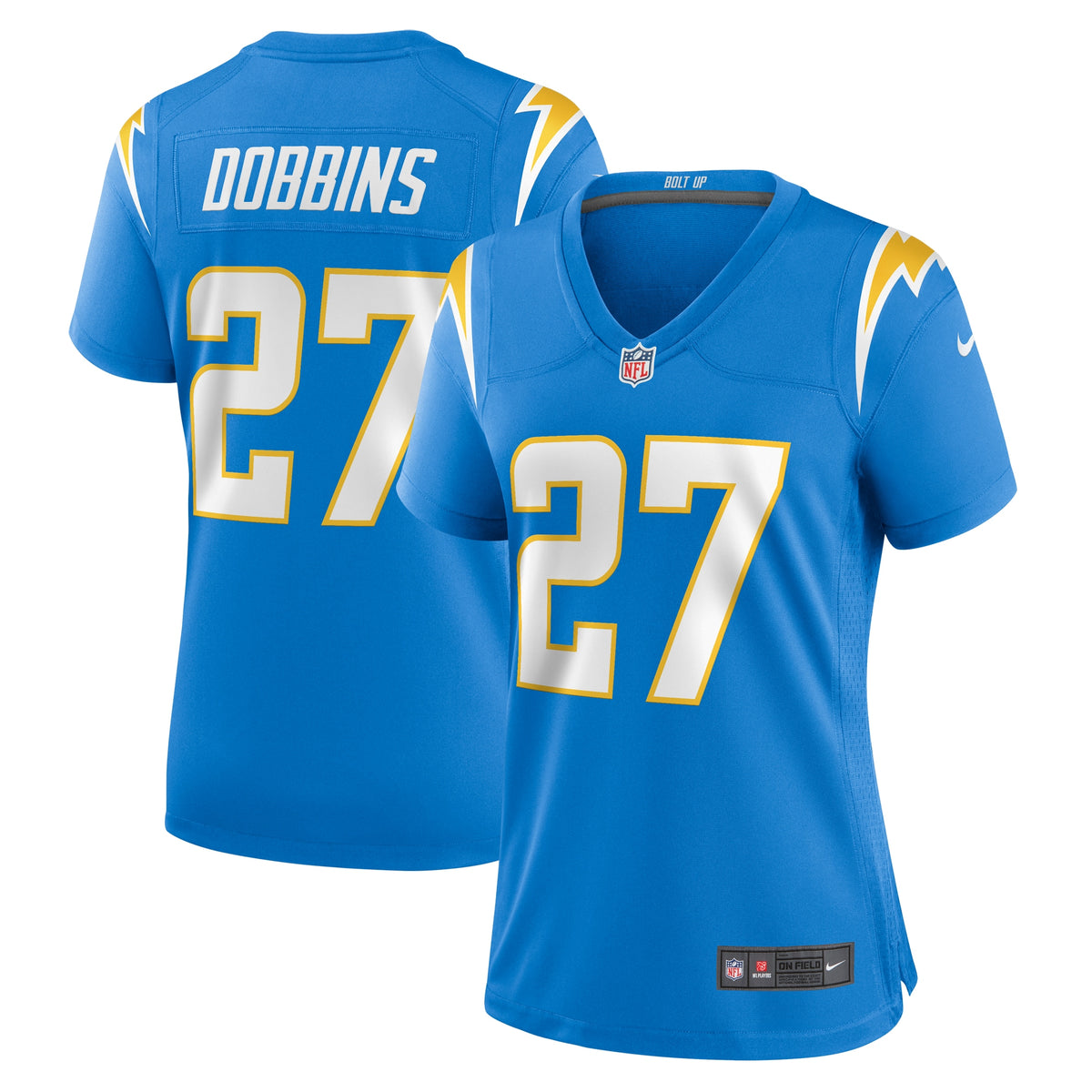 J.K. Dobbins Los Angeles Chargers Nike Women's Team Game Jersey Powder Blue