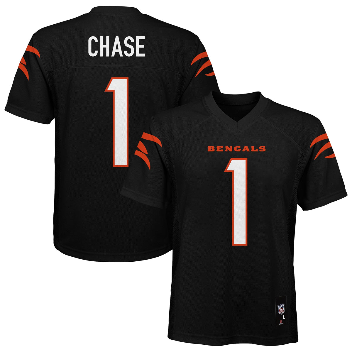 Ja&'Marr Chase Cincinnati Bengals Youth Replica Player Jersey Black