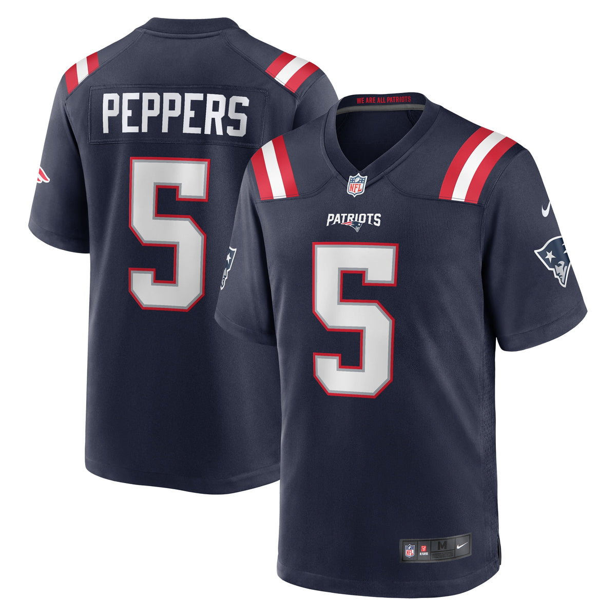 Jabrill Peppers New England Patriots Nike Game Player Jersey Navy