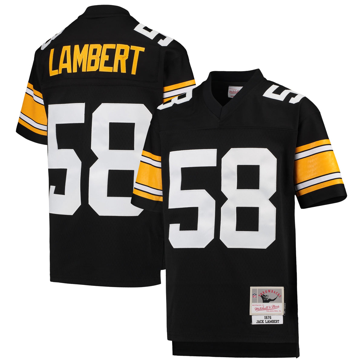 Jack Lambert Pittsburgh Steelers Mitchell Ness Youth 1976 Legacy Retired Player Jersey Black