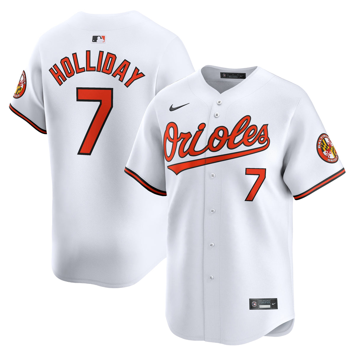 Jackson Holliday Baltimore Orioles Nike Home Limited Player Jersey White