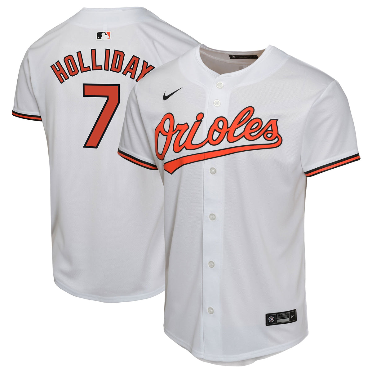 Jackson Holliday Baltimore Orioles Nike Youth Home Player Game Jersey White