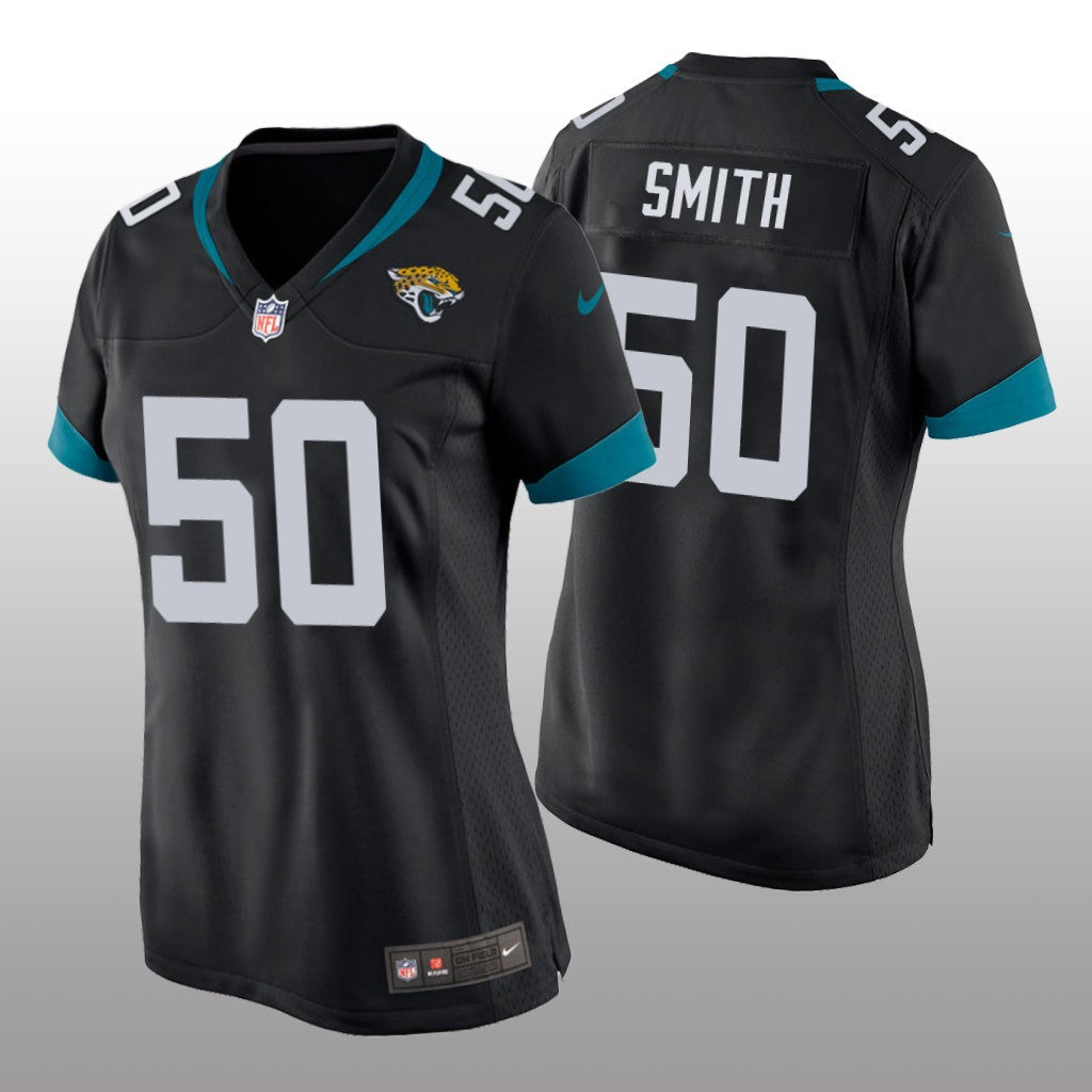 Jacksonville Jaguars #50 Black Telvin Smith Game Jersey Women