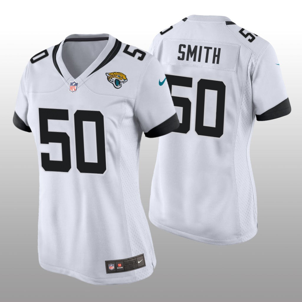 Jacksonville Jaguars #50 White Telvin Smith Game Jersey Women