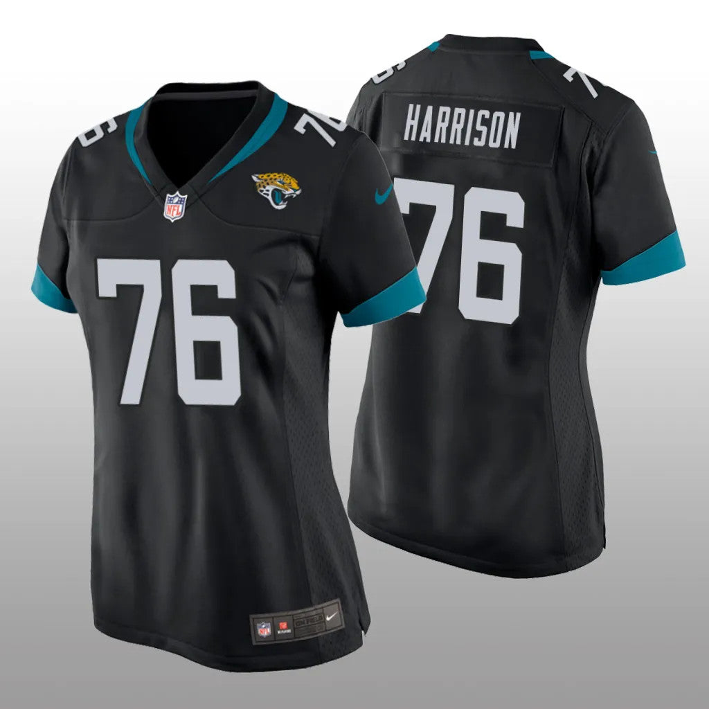 Jacksonville Jaguars Anton Harrison Black Jersey Game Women's