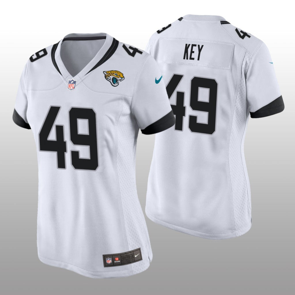 Jacksonville Jaguars Arden Key White Jersey Game Women's
