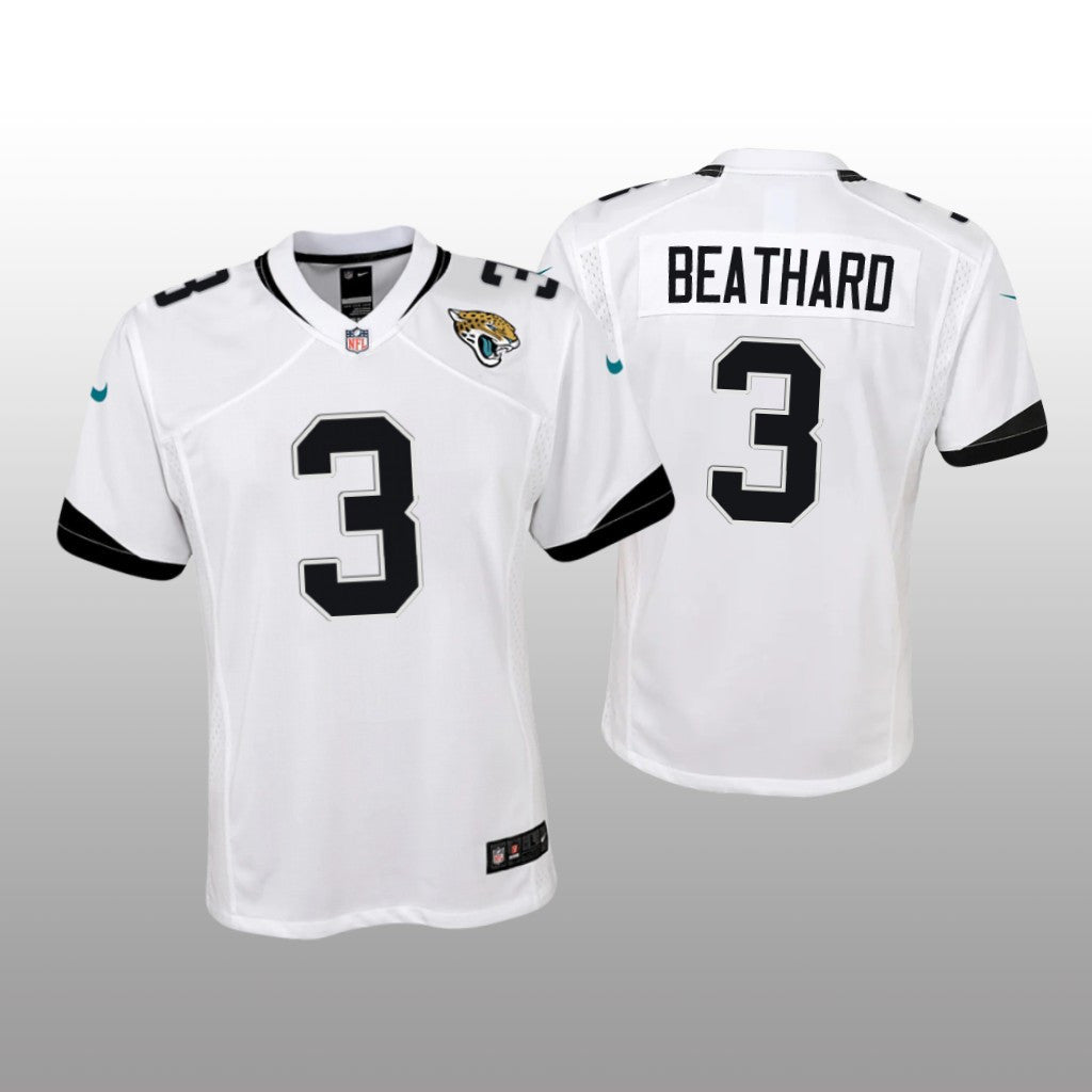 Jacksonville Jaguars C.J. Beathard White Jersey Game Youth