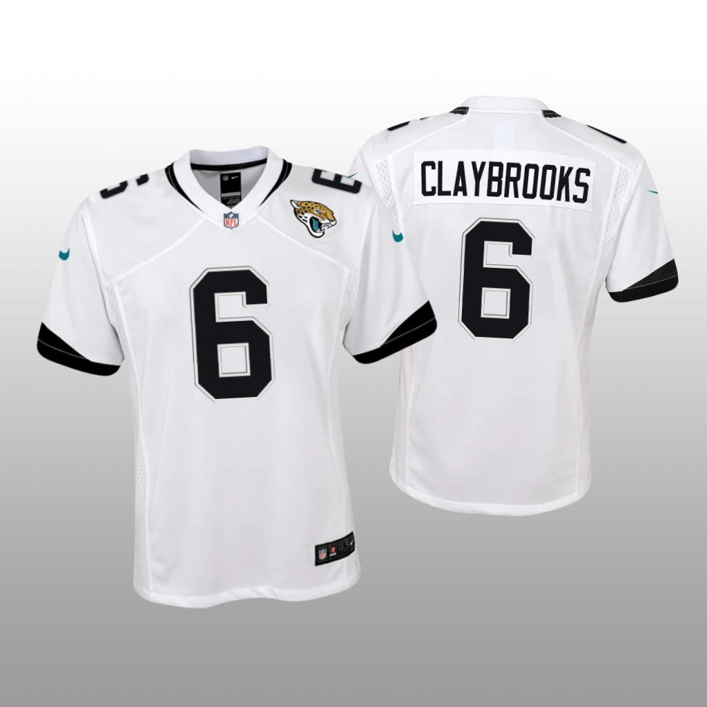 Jacksonville Jaguars Chris Claybrooks White Jersey Game Youth
