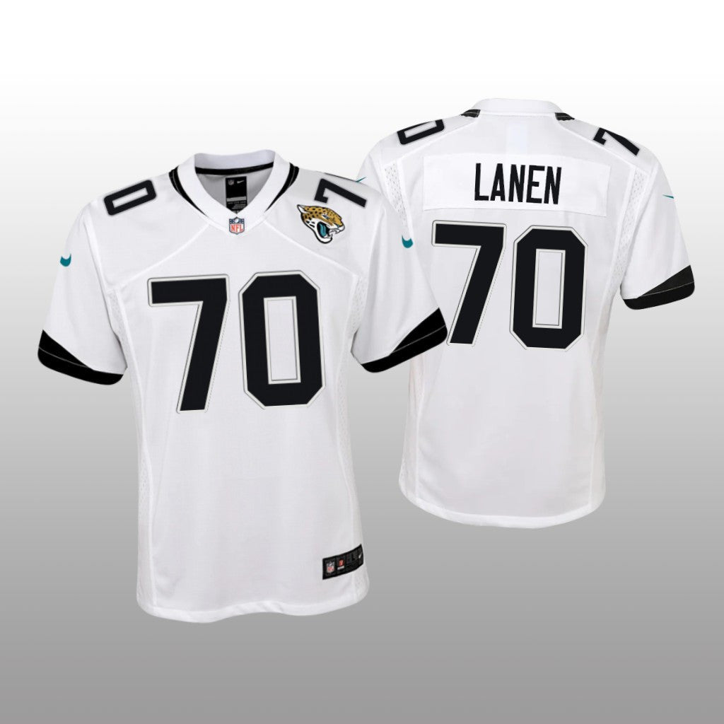 Jacksonville Jaguars Cole Van Lanen White Jersey Game Youth
