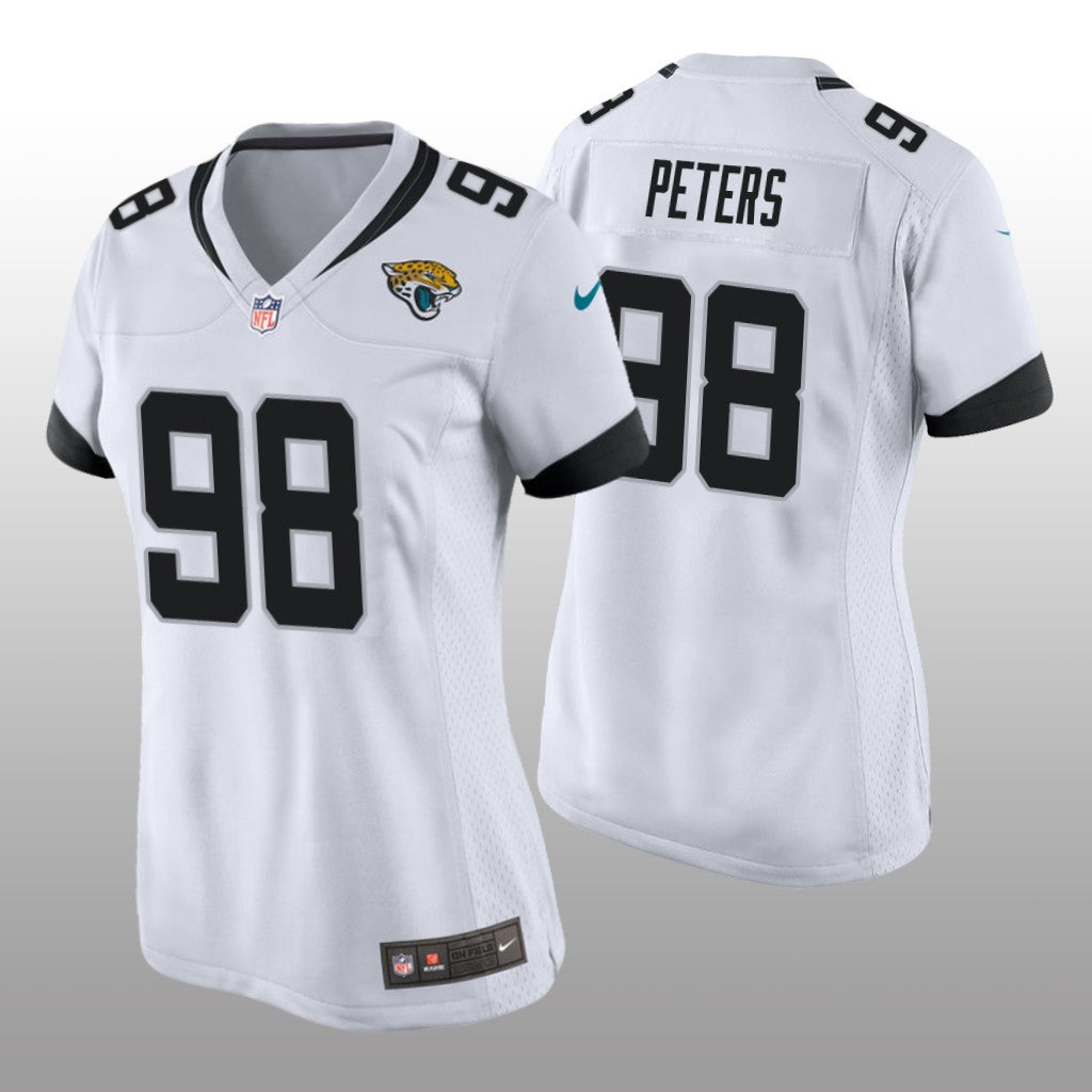 Jacksonville Jaguars Corey Peters White Jersey Game Women's