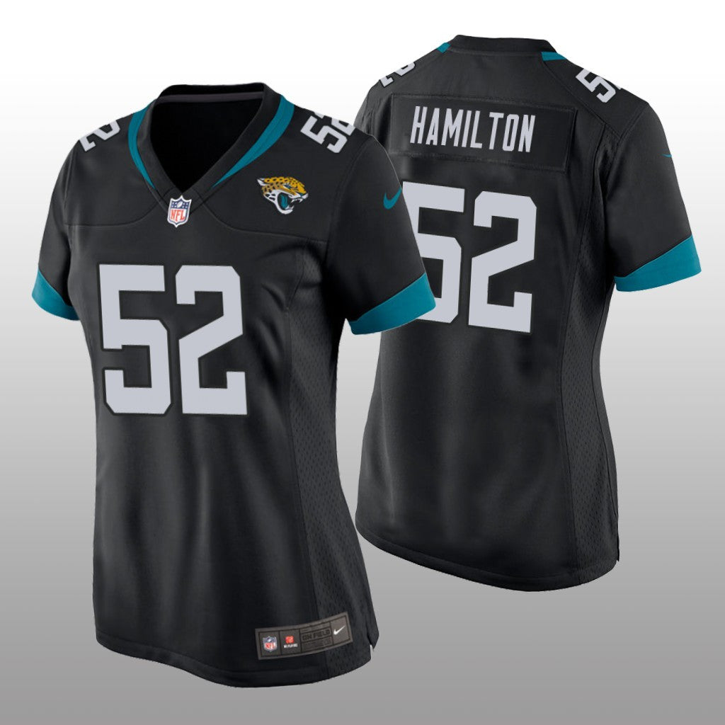 Jacksonville Jaguars DaVon Hamilton Black Jersey Game Women's
