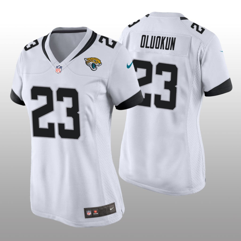 Jacksonville Jaguars Foyesade Oluokun White Jersey Game Women's