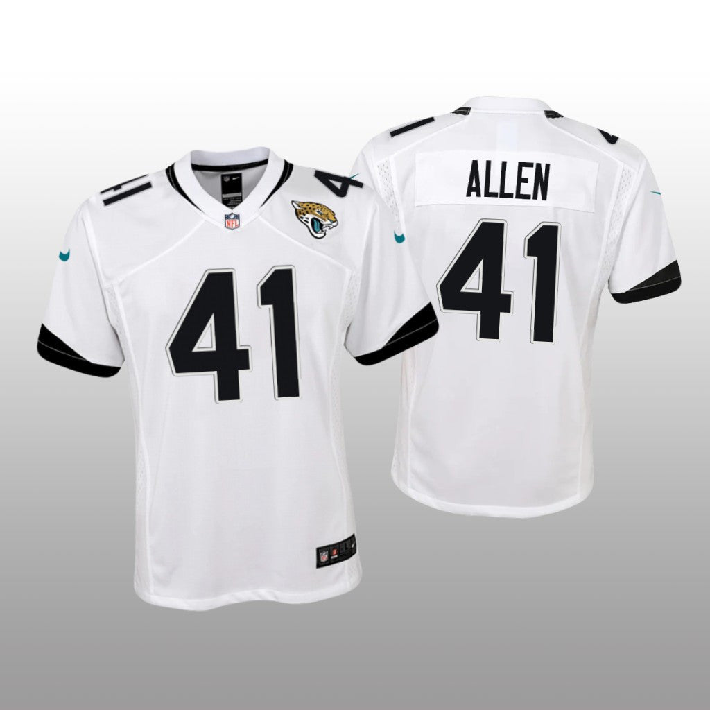 Jacksonville Jaguars Josh Allen White Jersey Game Youth