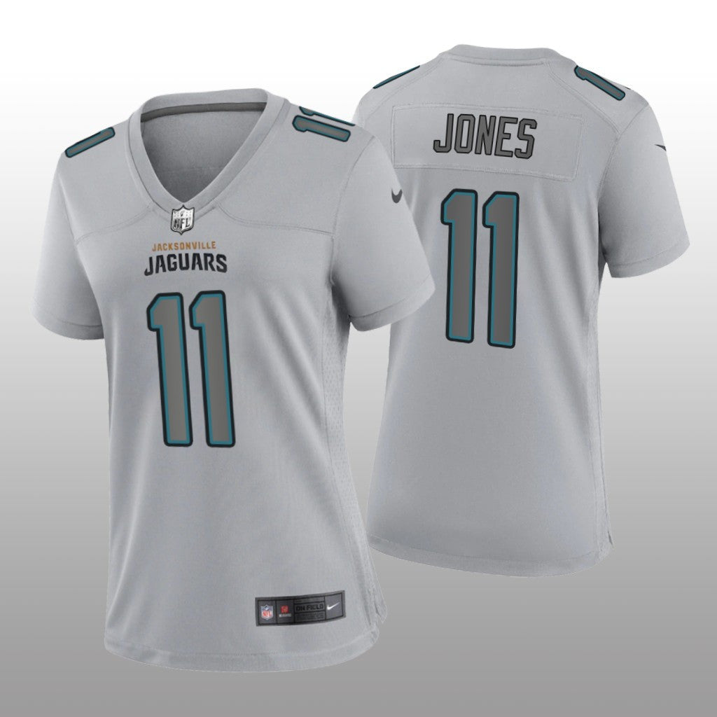 Jacksonville Jaguars Marvin Jones Gray Jersey Atmosphere Fashion Game Women's