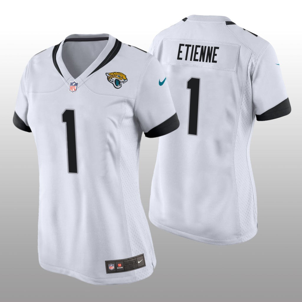 Jacksonville Jaguars Travis Etienne White Jersey Game Women's