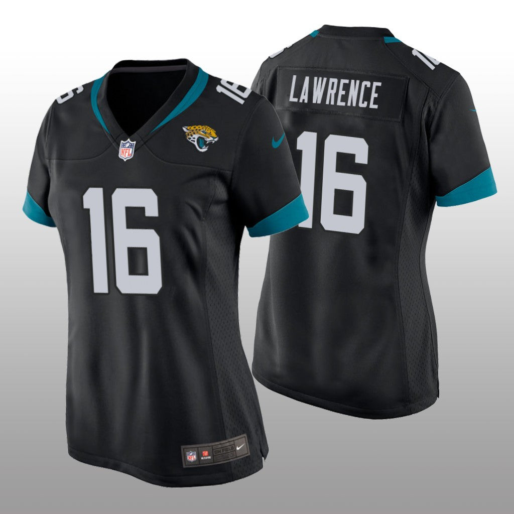 Jacksonville Jaguars Trevor Lawrence Black Jersey Game Women's