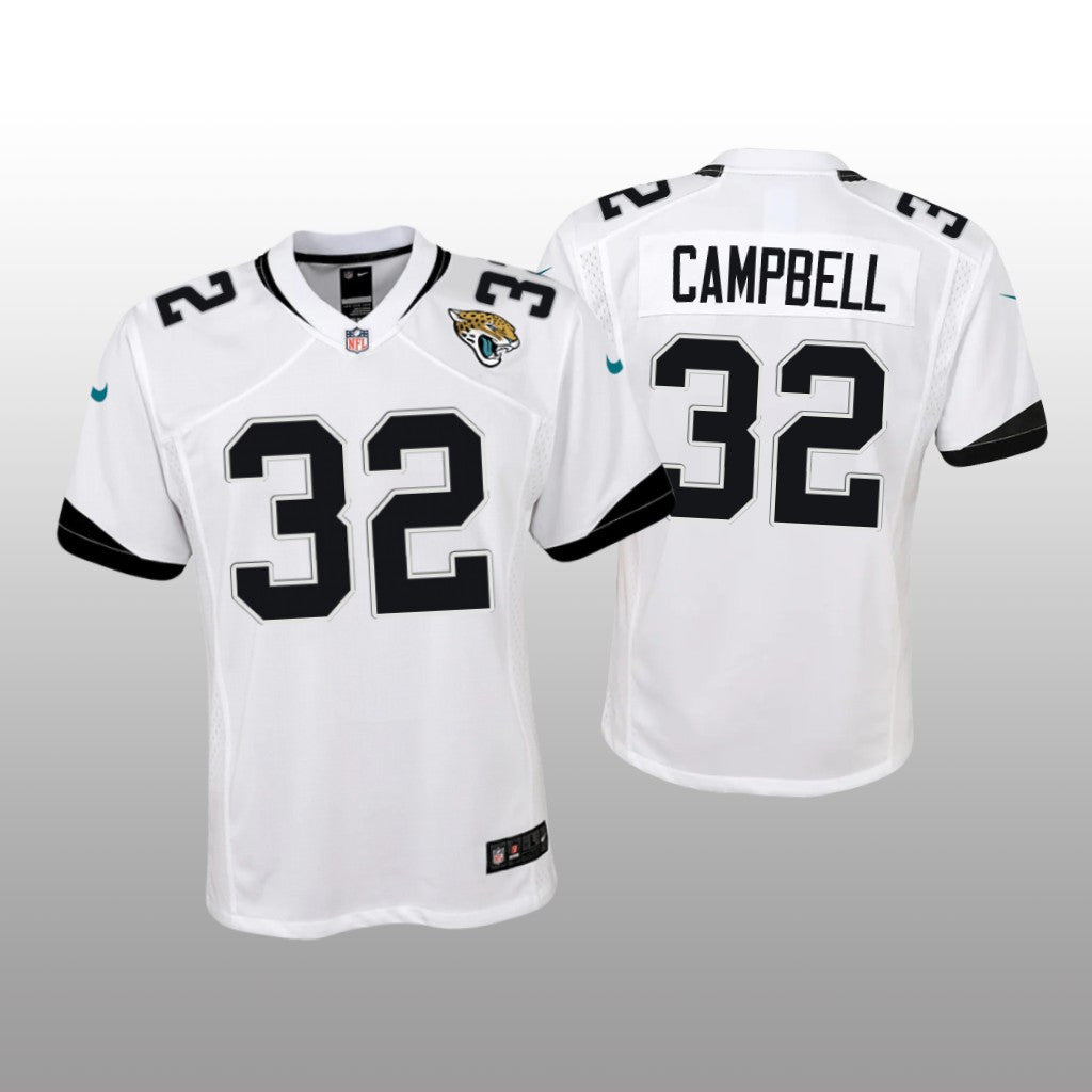 Jacksonville Jaguars Tyson Campbell White Jersey Game Youth