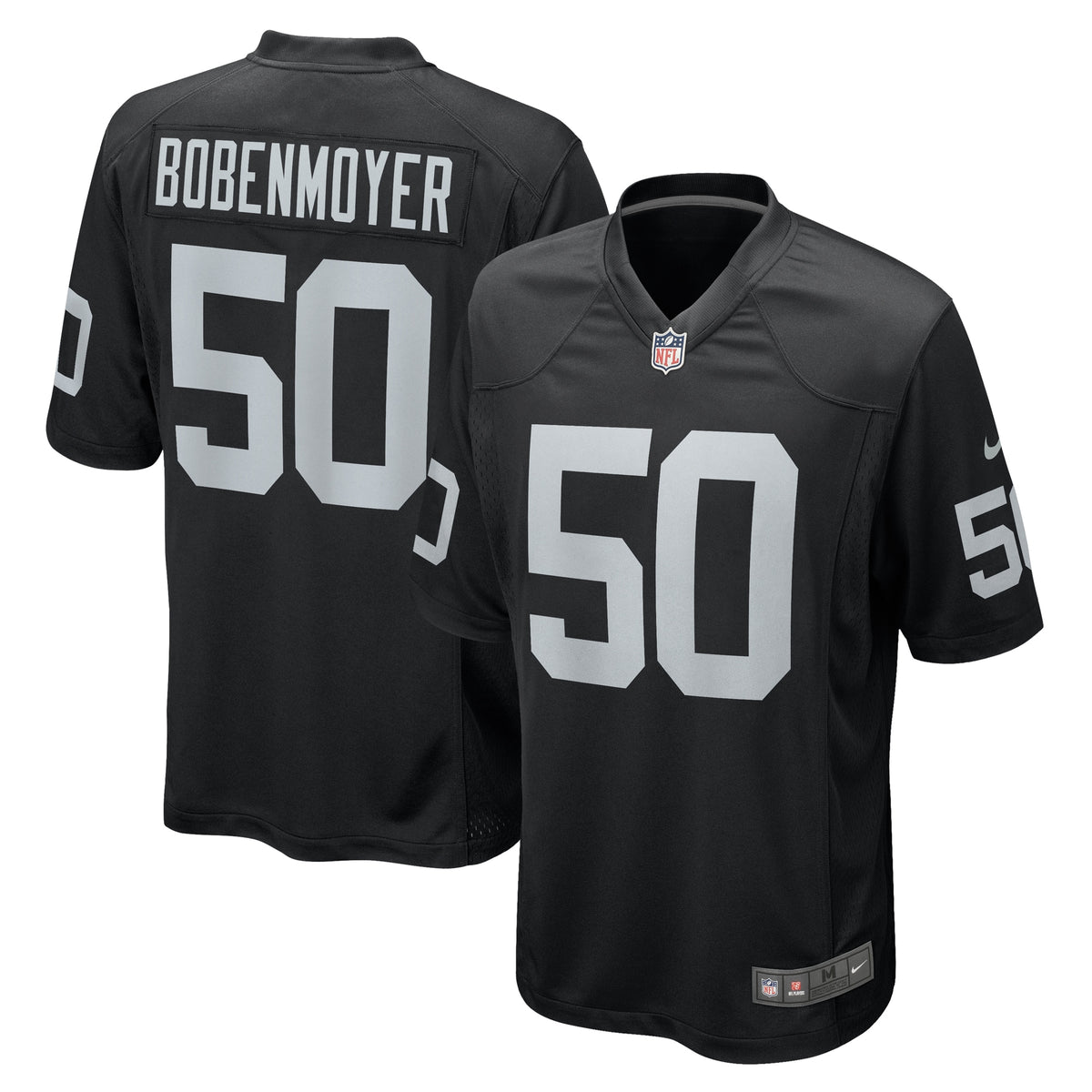 Jacob Bobenmoyer Las Vegas Raiders Nike Game Player Jersey Black