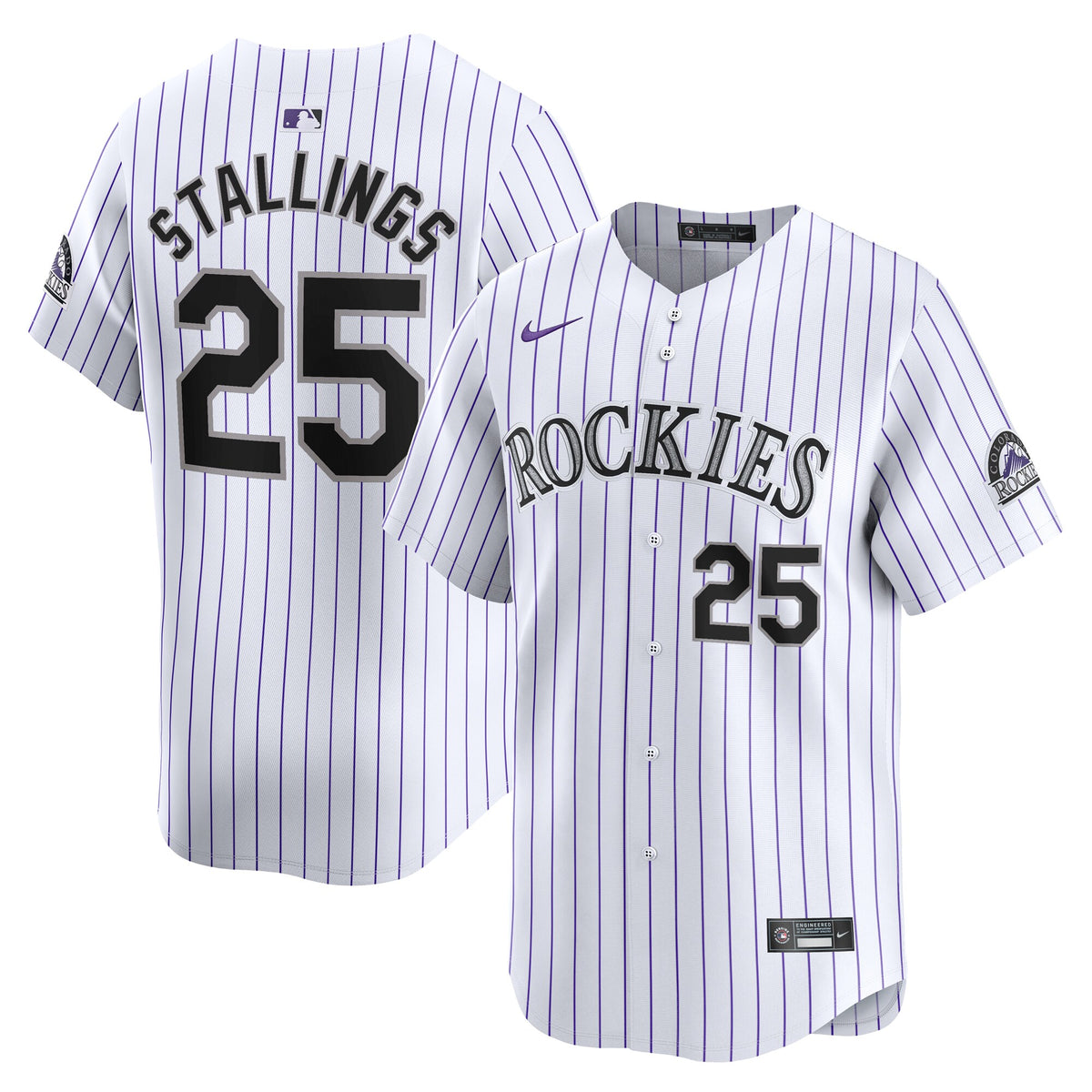 Jacob Stallings Colorado Rockies Nike Home Limited Player Jersey White
