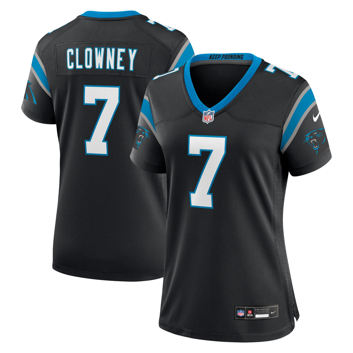 Jadeveon Clowney Carolina Panthers Nike Women's Game Jersey Black
