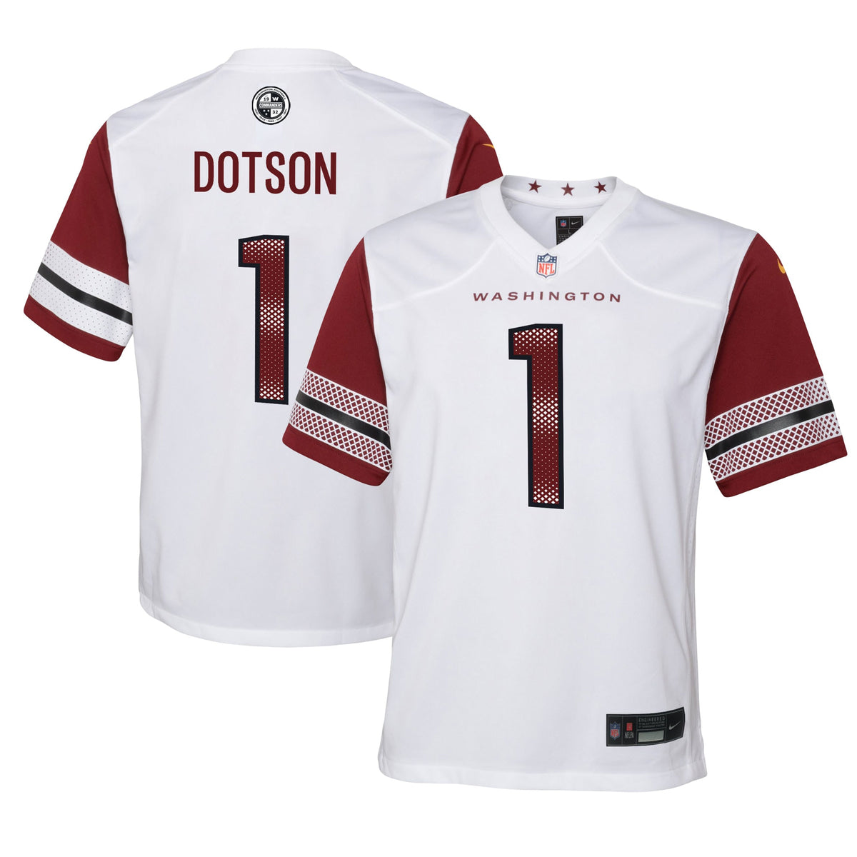 Jahan Dotson Washington Commanders Nike Youth Game Jersey White