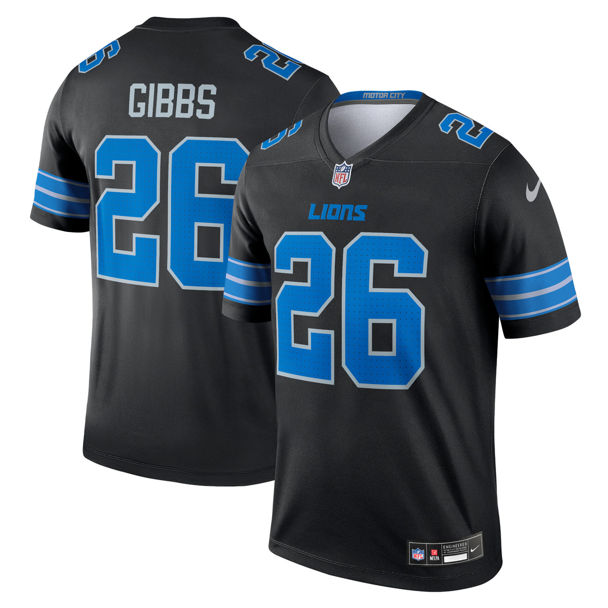 Jahmyr Gibbs Detroit Lions Nike Legend Jersey Black