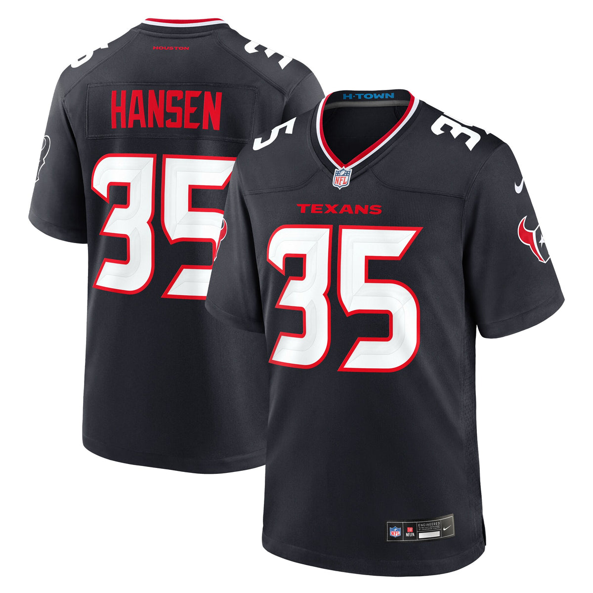 Jake Hansen Houston Texans Nike Team Game Jersey Navy