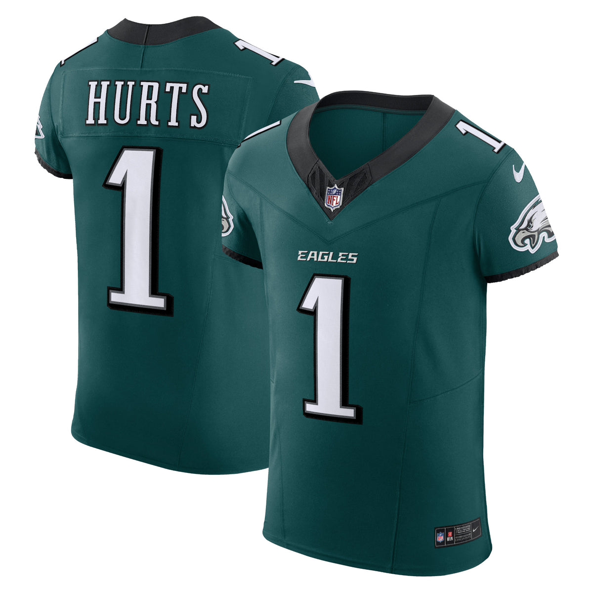 Jalen Hurts Philadelphia Eagles Nike Vapor F.U.S.E. Elite Jersey Midnight Green