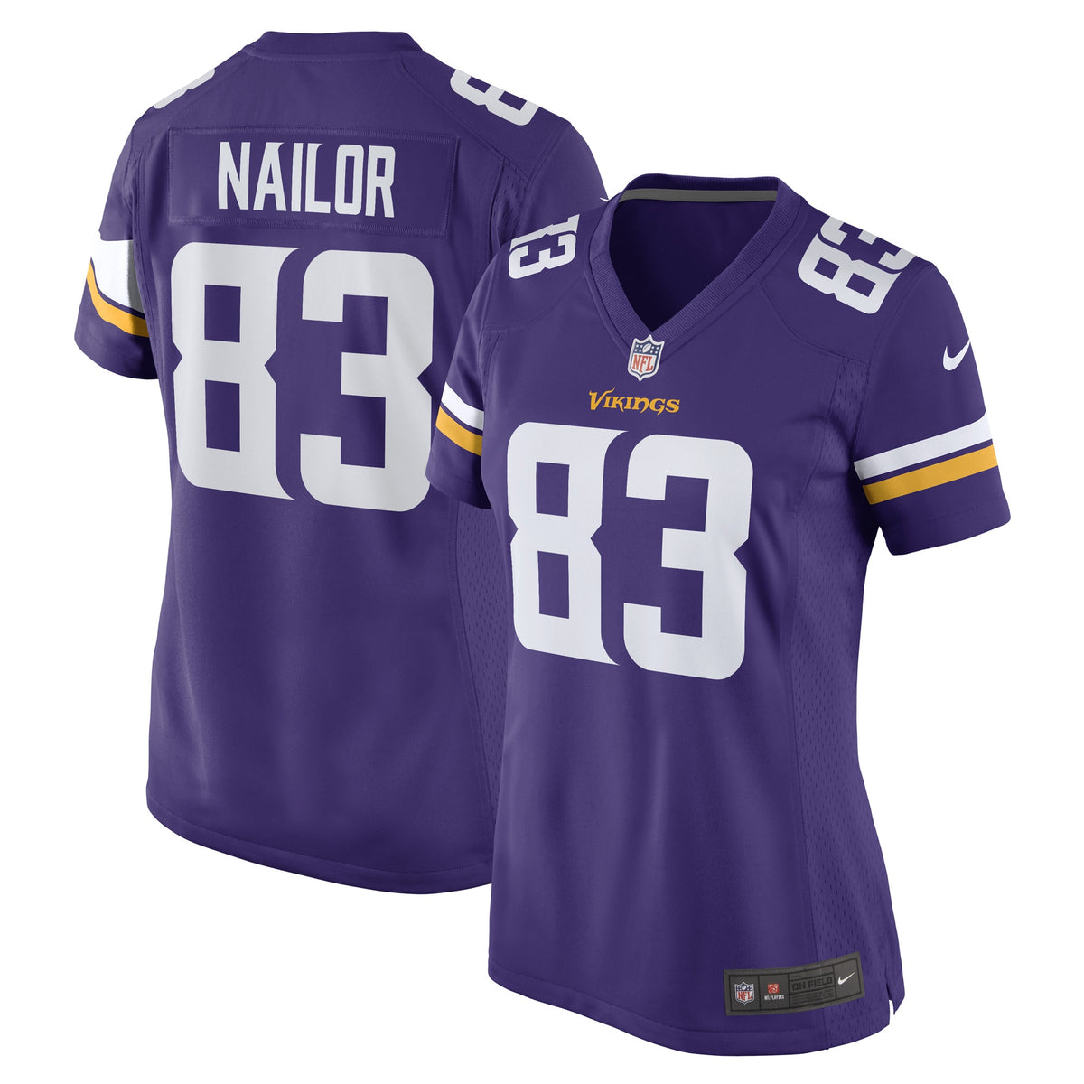 Jalen Nailor Minnesota Vikings Nike Women's Game Player Jersey Purple