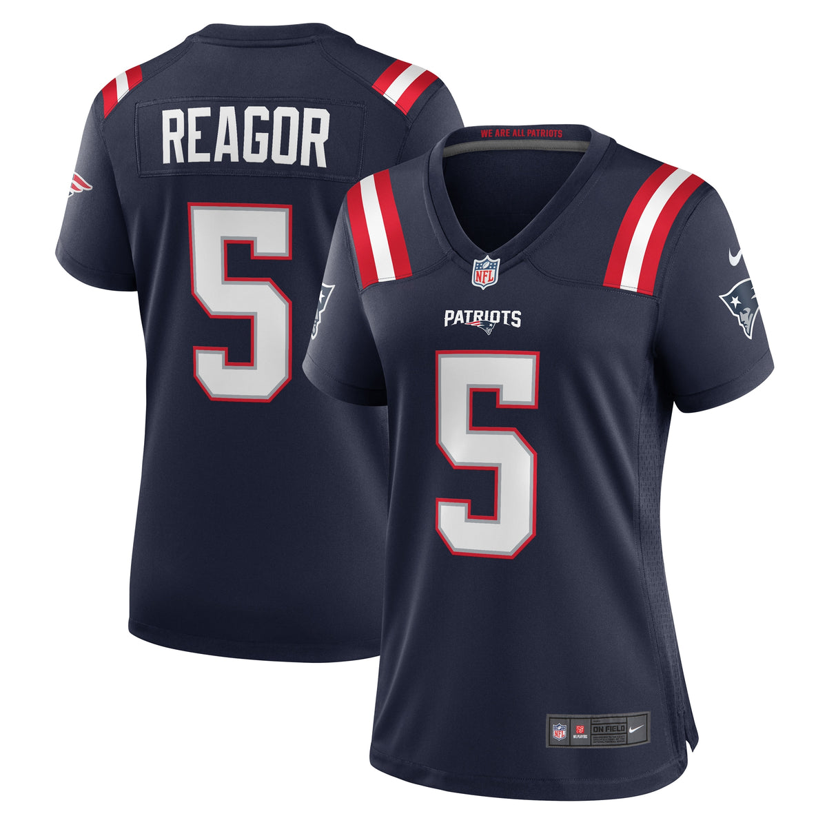 Jalen Reagor New England Patriots Nike Women's Team Game Jersey Navy