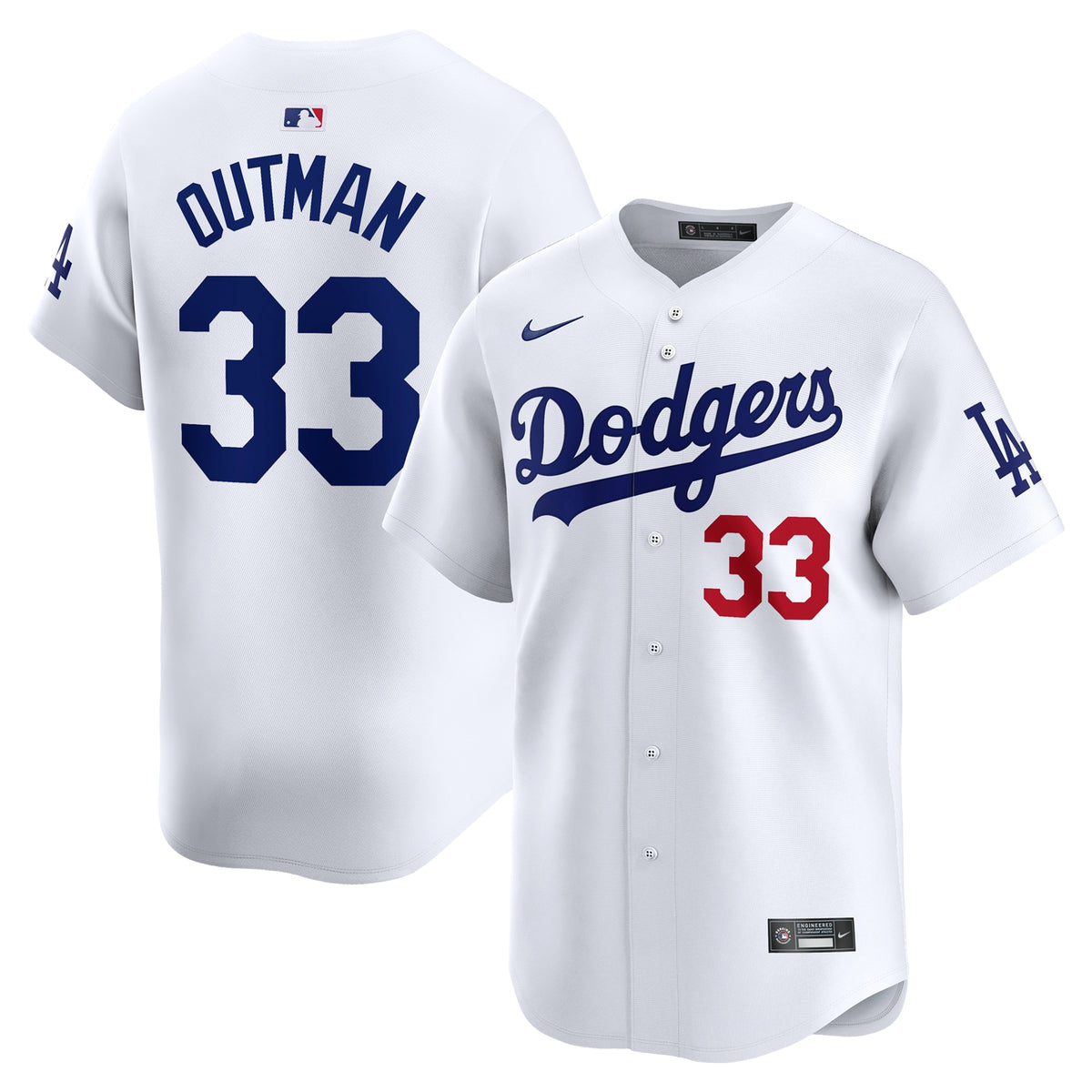 James Outman Los Angeles Dodgers Nike Home Limited Player Jersey White