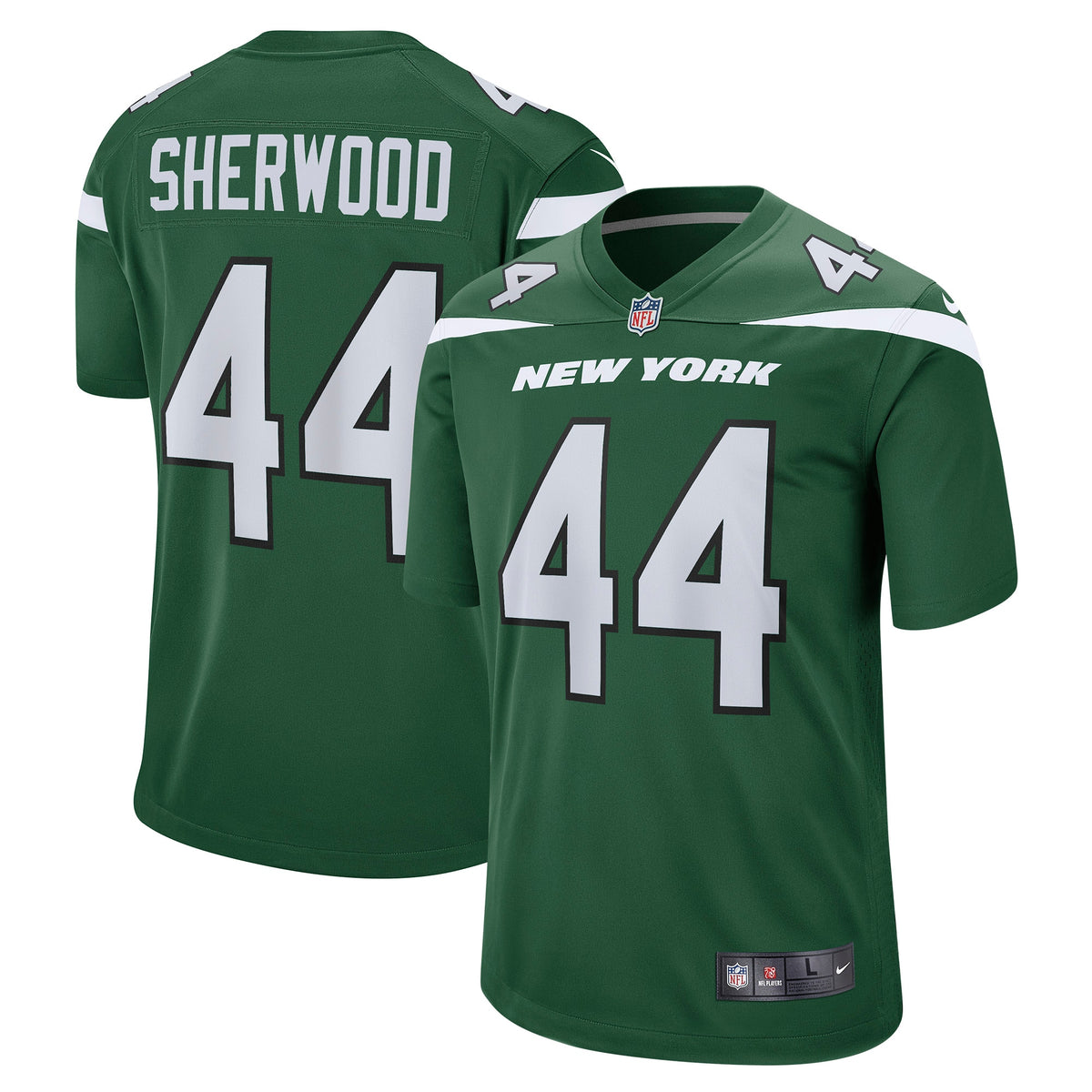 Jamien Sherwood New York Jets Nike Game Jersey Gotham Green