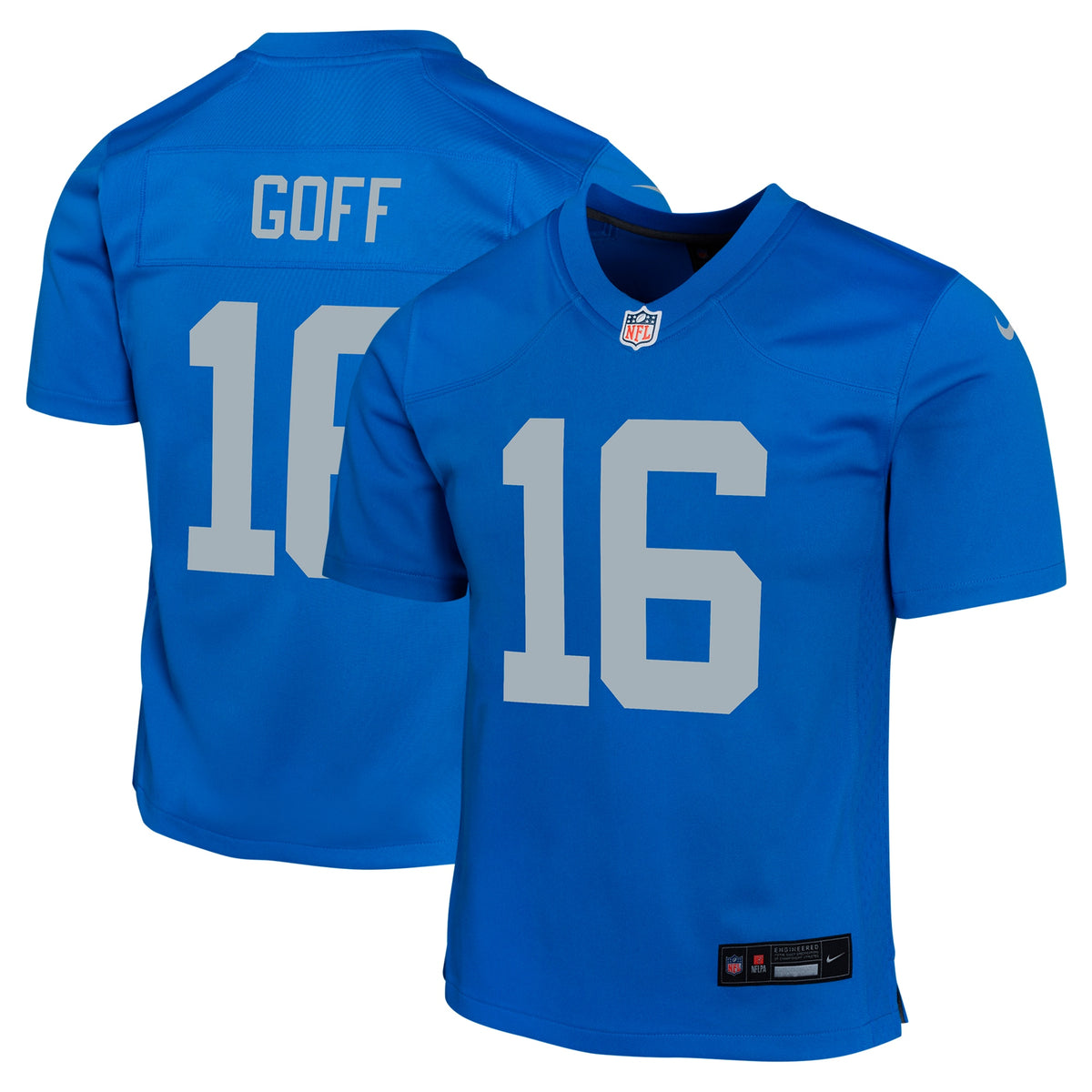 Jared Goff Detroit Lions Nike Youth Alternate Game Jersey Blue