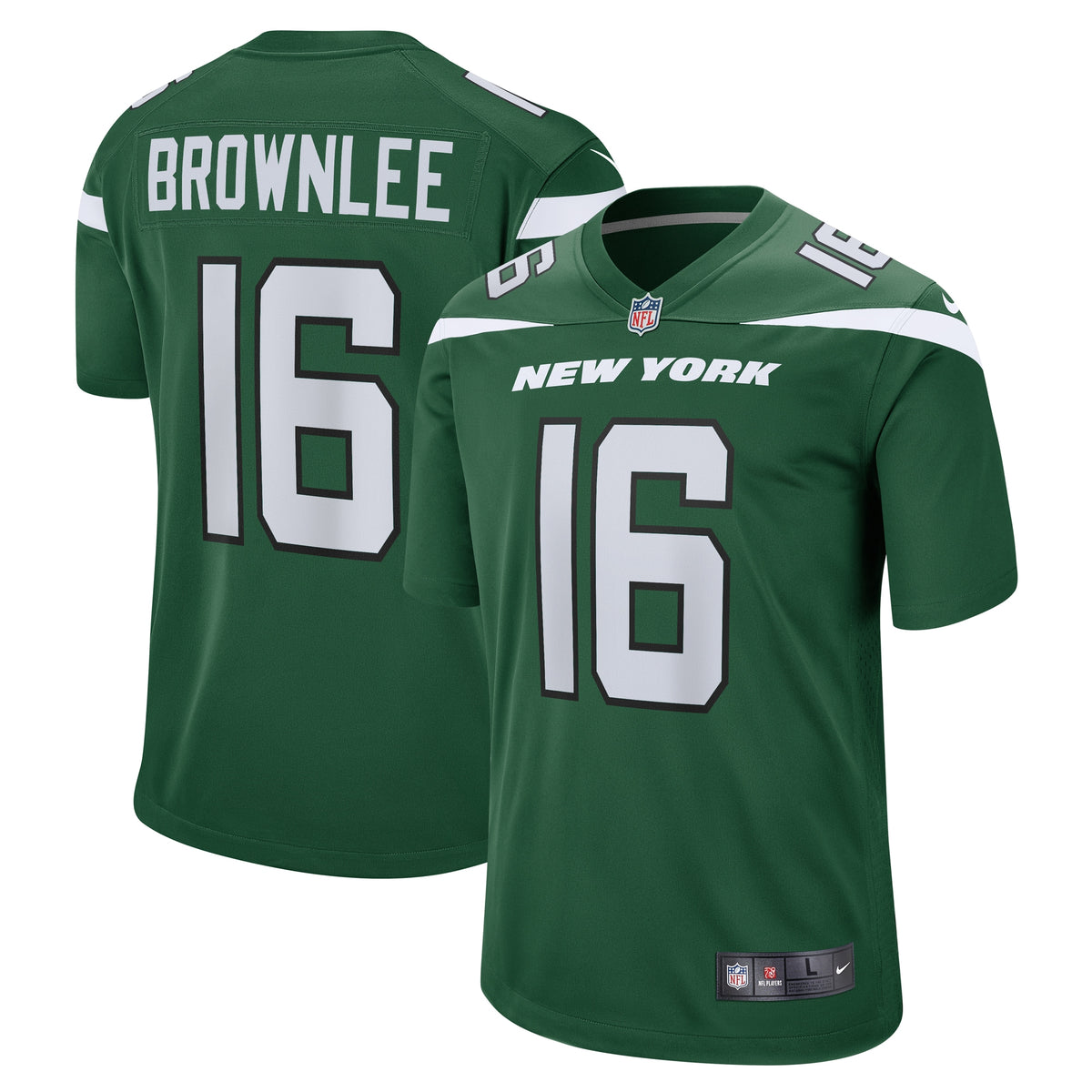 Jason Brownlee New York Jets Nike Game Jersey Gotham Green