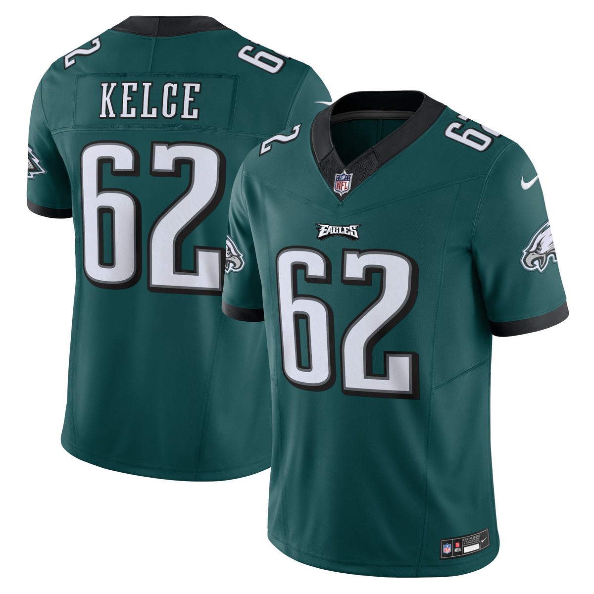 Jason Kelce Philadelphia Eagles Nike Vapor F.U.S.E. Limited Jersey Midnight Green