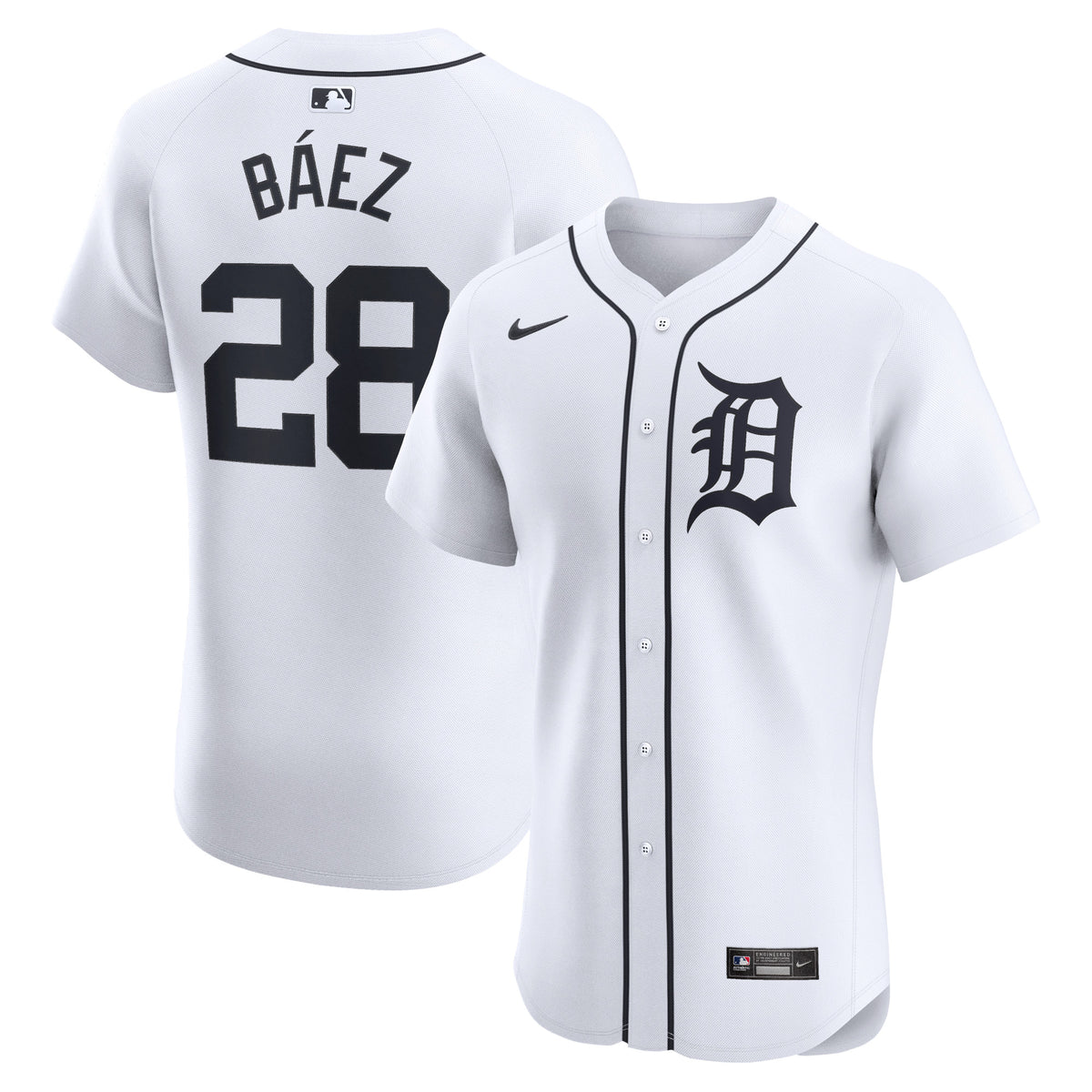 Javier Baez Detroit Tigers Nike Home Elite Player Jersey White