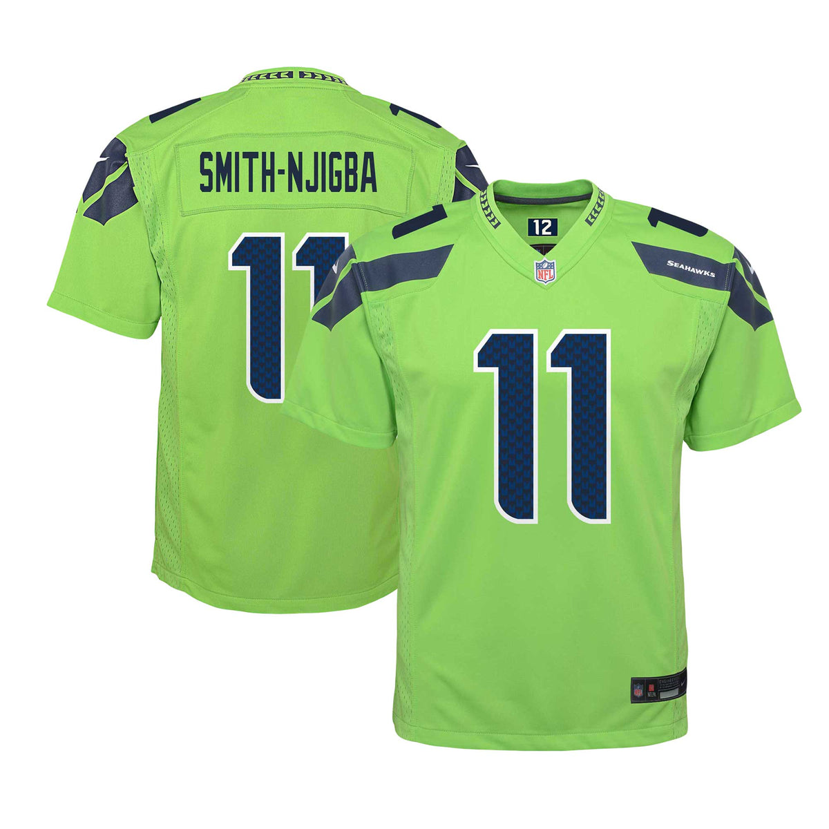 Jaxon Smith-Njigba Seattle Seahawks Nike Youth Alternate Player Game Jersey Neon Green