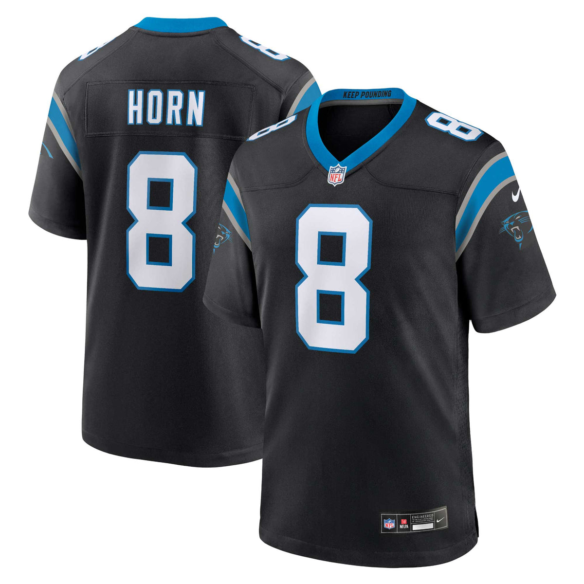 Jaycee Horn Carolina Panthers Nike Game Jersey Black