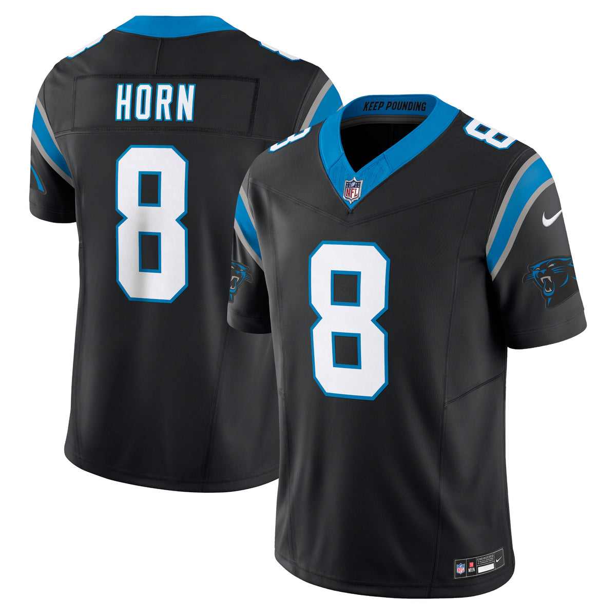 Jaycee Horn Carolina Panthers Nike Vapor F.U.S.E. Limited Jersey Black