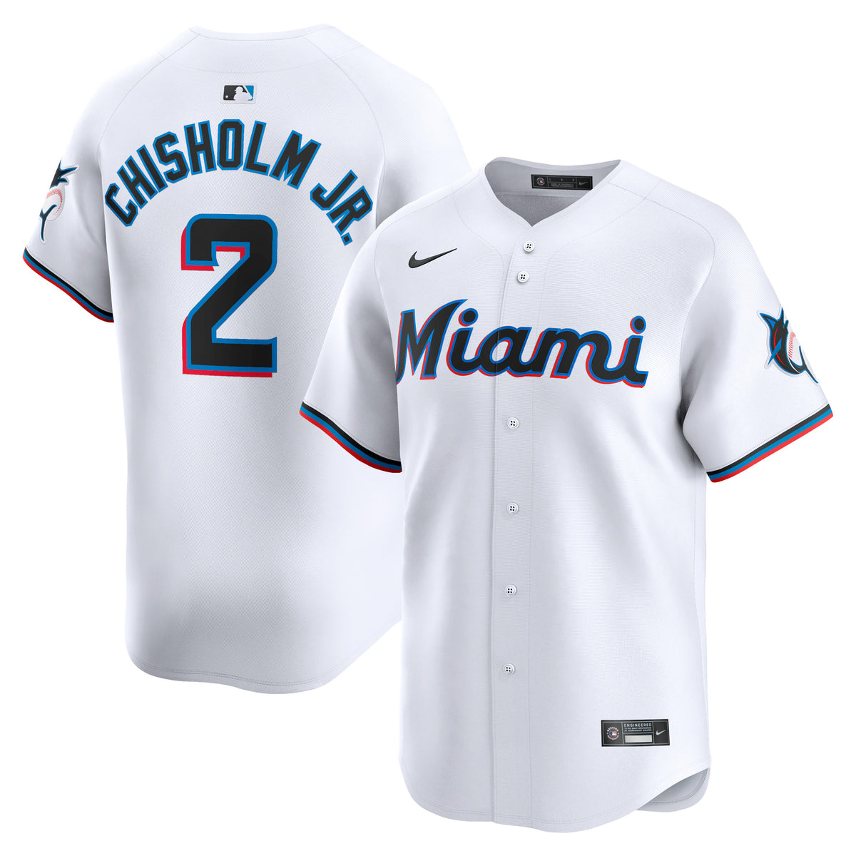 Jazz Chisholm Jr. Miami Marlins Nike Home Limited Player Jersey White