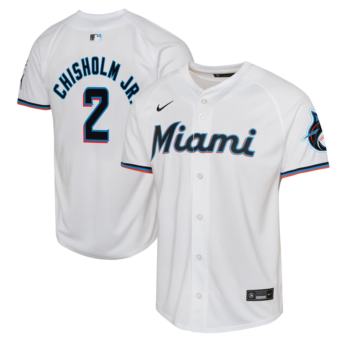 Jazz Chisholm Miami Marlins Nike Youth Home Limited Player Jersey White