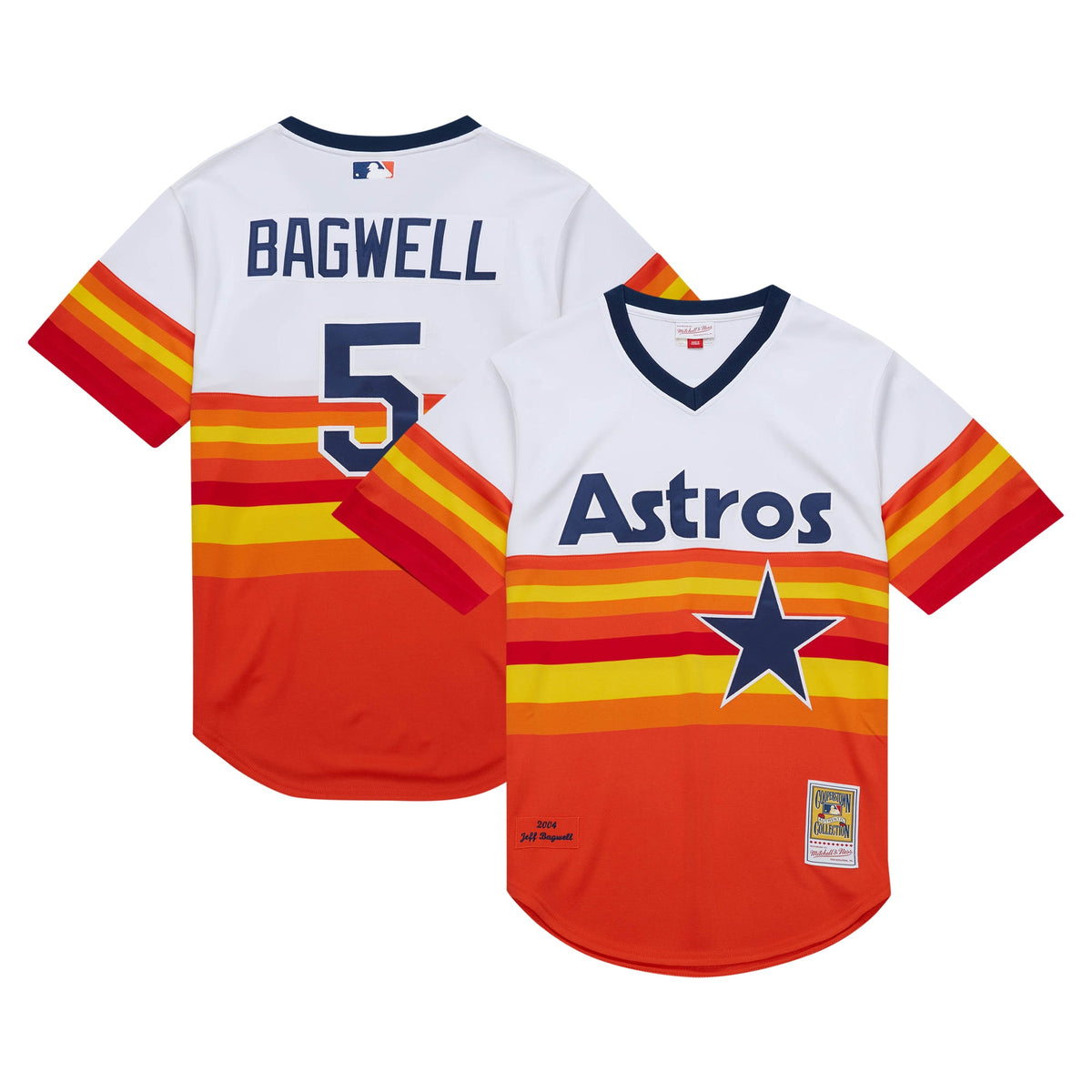 Jeff Bagwell Houston Astros Mitchell Ness 2004 Cooperstown Collection Authentic Throwback Jersey White