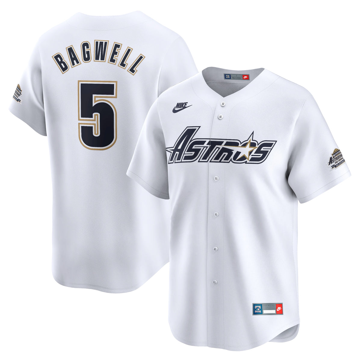 Jeff Bagwell Houston Astros Nike Throwback Cooperstown Collection Limited Jersey White