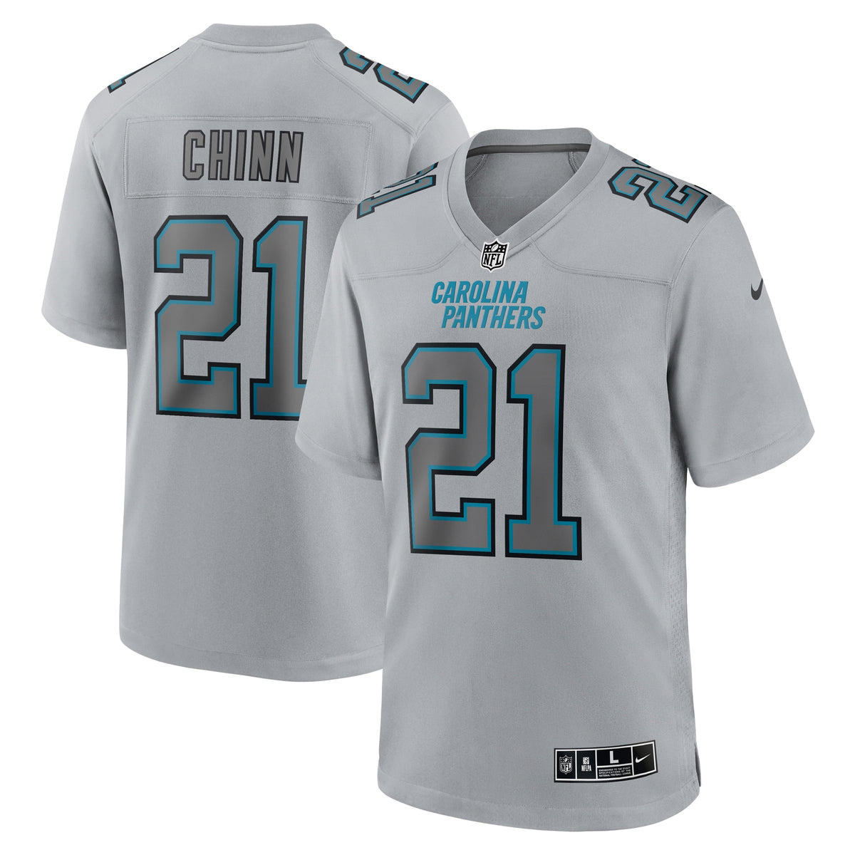 Jeremy Chinn Carolina Panthers Nike Atmosphere Fashion Game Jersey Gray