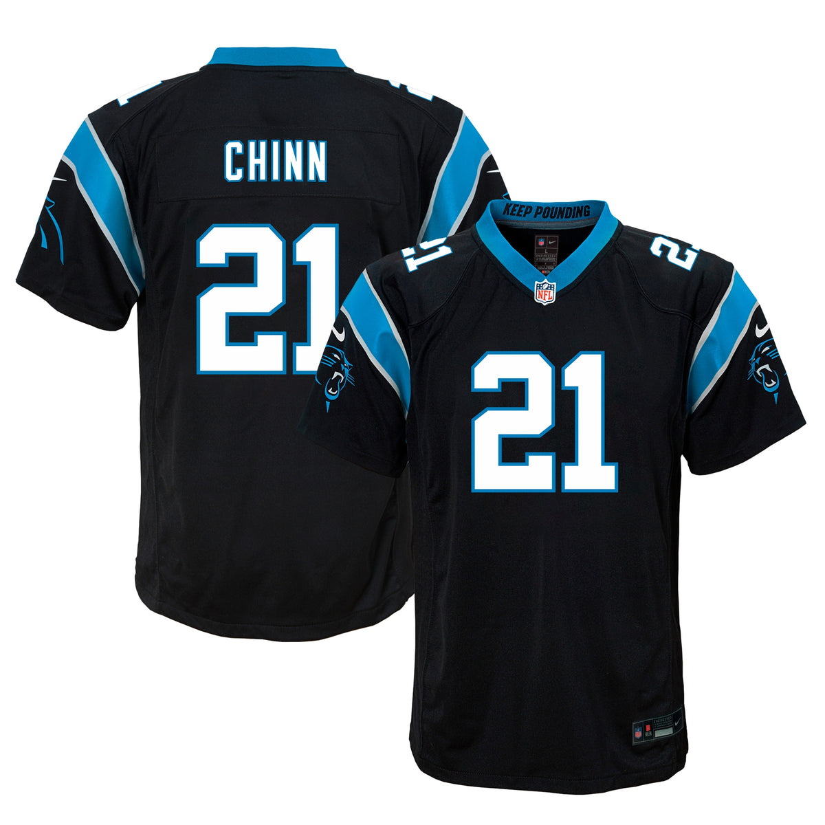 Jeremy Chinn Carolina Panthers Nike Youth Game Jersey Black